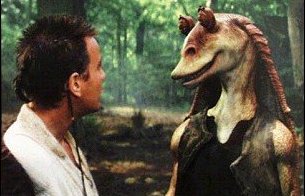 Obi-Wan and Jar Jar